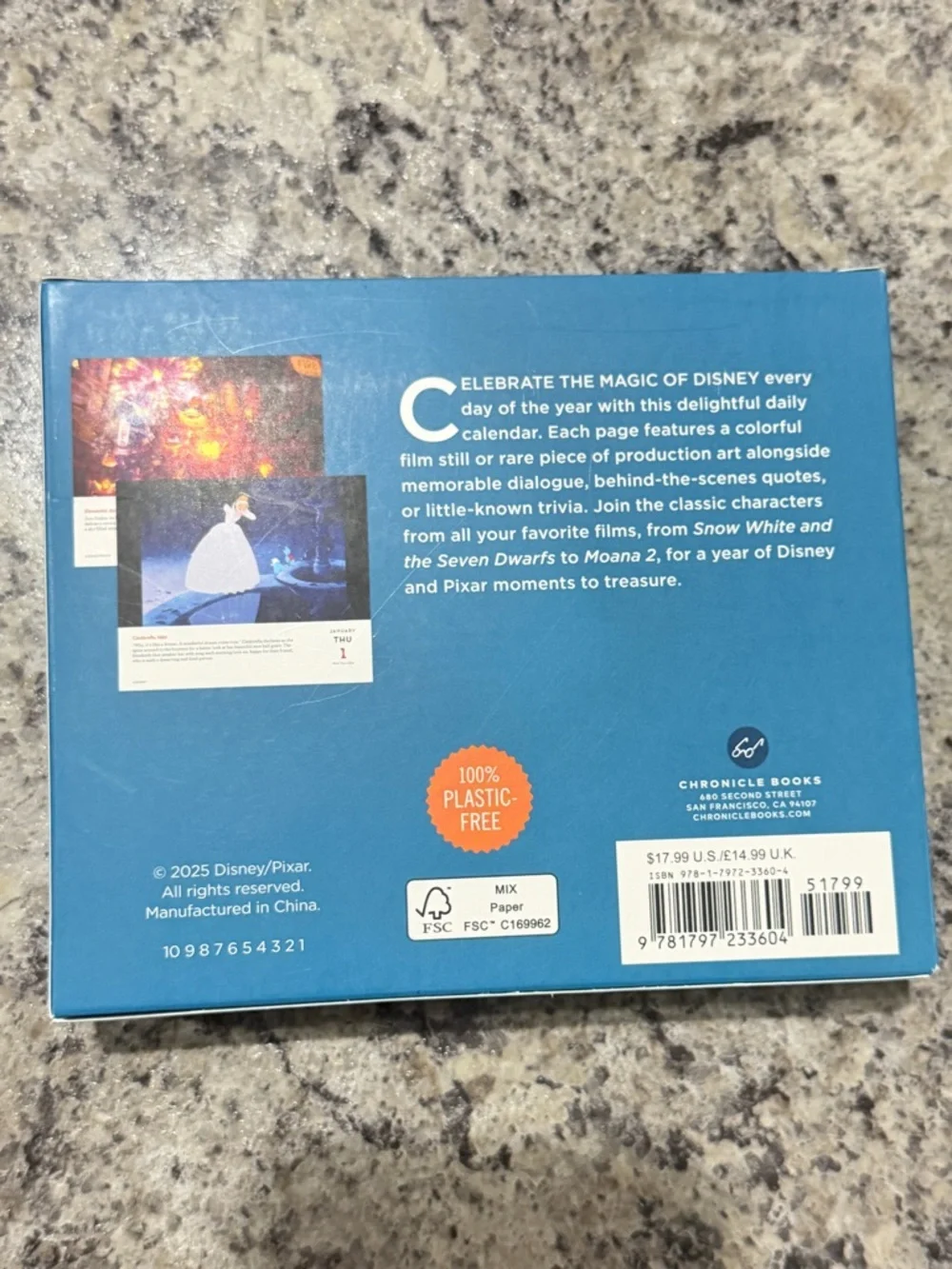Disney A Year of Animation 2026 Desk Calendar NIB